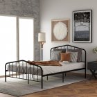 [US Direct] Platform metal bed, Full Sizes