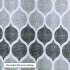  US Direct  Polyester Fabric Geometric Pattern Bathroom Decoration Water repellent Mildew resistant Shower Curtain  Gray 72  72 