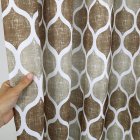 US Polyester Fabric Geometric Pattern Bathroom Decoration Water-repellent Mildew-resistant Shower Curtain