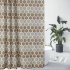 US Direct  Polyester Fabric Geometric Pattern Bathroom Decoration Water repellent Mildew resistant Shower Curtain
