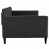  US Direct  Polyester Twin Daybed  Double Seat Sofa  Bed Household Furniture For Living Room gray