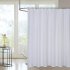  US Direct  Polyester Waffle Weave Textured Grommet Top Shower Curtain Bathroom Decorations Thicken Strengthen Waterproof Fabric Bath Curtain White 72 x72 