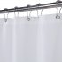  US Direct  Polyester Waffle Weave Textured Grommet Top Shower Curtain Bathroom Decorations Thicken Strengthen Waterproof Fabric Bath Curtain White 72 x72 