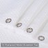  US Direct  Polyester Waffle Weave Textured Grommet Top Shower Curtain Bathroom Decorations Thicken Strengthen Waterproof Fabric Bath Curtain White 72 x72 