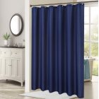 US Polyester Waffle Weave Textured Grommet Top Shower Curtain Bathroom Decorations Thicken Strengthen Waterproof Fabric Bath Curtain