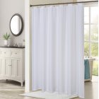 US Polyester Waffle Weave Textured Grommet Top <span style='color:#F7840C'>Shower</span> Curtain Bathroom Decorations Thicken Strengthen Waterproof Fabric Bath Curtain