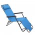  US Direct  Portable Camping And Lounge Travel Outdoor Seat RHC 202 Portable Folding Dual use Extended Recliner Blue