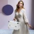  US Direct  Portable Cosmetic  Case With Mirror Makeup Train Case Jewelry Box Organizer Silver