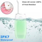[US Direct] Portable Electric Flosser With 3 Modes Ipx7 Waterproof Rechargeable Mini Irrigator For Cleaning Teeth green
