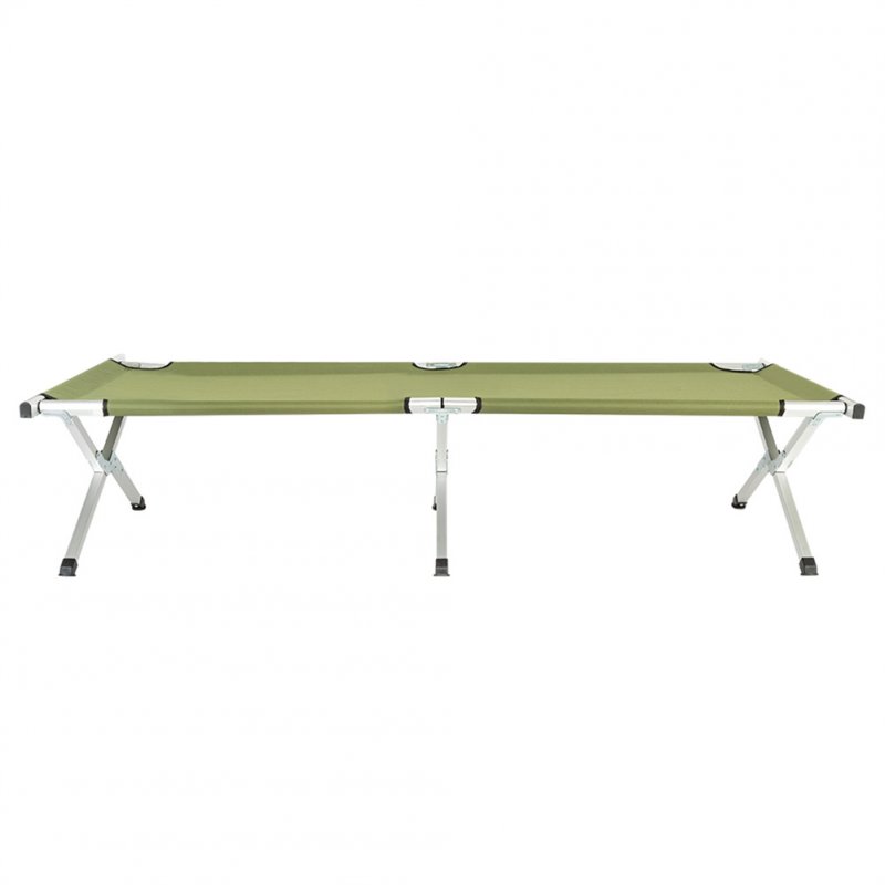 US Portable Folding Camping Cot with Carrying Bag Camping Bed Army Green