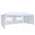  US Direct  Portable Instant Open Canopy Shade Shelter 2 Door Gazebo Tent W carry Case And Side Walls white