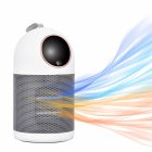US Portable Mini Heater Prompt Overheating Protection Adjustable Thermostat Safe Quiet Heater With Humidifier White