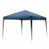  US Direct  Portable Outdoor Folding Tent Waterproof Right angle Oxford Cloth Sun Shelter With Carry Bag  3 X 3meter   blue