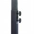  US Direct  Portable Removable Basketball Circle With Transparent Backboard Teenager Adjustable Height 210 260cm Black
