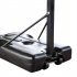  US Direct  Portable Removable Basketball Circle With Transparent Backboard Teenager Adjustable Height 210 260cm Black