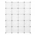  US Direct  Portable Wardrobe 20 Cubes Closet Cabinet For Clothes Storage Organizer Cube 35 35 white