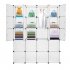  US Direct  Portable Wardrobe 20 Cubes Closet Cabinet For Clothes Storage Organizer Cube 35 35 white