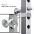  US Direct  Power  Squat  Cage With Lat Pull Down low Row Attachment Power Rack For Household Exercise Silver