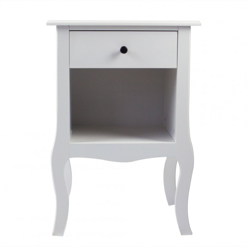 US Premium Night Stands with Storage Drawer End Table White
