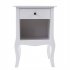  US Direct  Premium Night Stands Wtith Storage Drawer Shelf Bedside Table End Table For Bedroom living Room salon office White