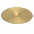  US Direct  Professional 16 inch Drum Cymbal 0 7mm Thickness Copper Alloy Crash Cymbal Suitable For Drum Set gold