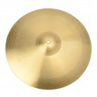 [US Direct] Professional 16-inch Drum Cymbal 0.7mm Thickness Copper Alloy Crash Cymbal Suitable For Drum Set gold
