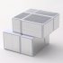  US Direct  Professional Mirror Magic Cube Set 5x5x5 Fluctuation Angle Puzzle Cube Stress Reliever Speed learning   Education Toys Silver