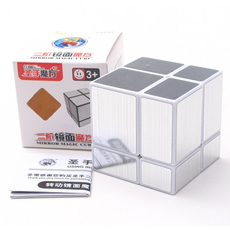 US Professional Mirror Magic Cube Set 5x5x5 Fluctuation Angle Puzzle Cube Stress Reliever Speed learning & Education Toys Silver