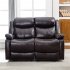  US Direct  Pu Leather Reclining Living Room Sofa Set Recliner Loveseat Two seat Sofa Brown