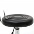  US Direct  Pu Leather Sponge Rolling  Swivel Salon Stool Chair With Back Support For Office black