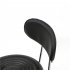  US Direct  Pu Leather Sponge Rolling  Swivel Salon Stool Chair With Back Support For Office black