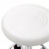  US Direct  Pu Leather Sponge Salon  Stool Multi purpose Adjustable Spa Bar Stool With Back Cushion Wheels white