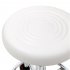  US Direct  Pu Leather Adjustable Salon  Stool Spa Bar Stool With Back Cushion Wheels white