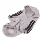 [US Direct] Puppy Pet Dog Clothes Cotton Hoodie Clothes Warm Sweater Coat with Adidog Letters Printed gray_7XL