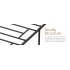  US Direct  Queen Metal Platform Bed Frame with Sturdy Steel Bed Slats Mattress Foundation No Box Spring Needed Large Storage Space Easy to Assemble Non Shaking