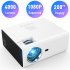  US Direct  Rd 822 Hifi Video Projector Built in Powerful 5w Speaker Low Noise Home Mini Pico Projector Compatible For Android Ios White