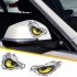  US Direct  Reflective 3D Eyes Decals Car Stickers Rearview Mirror Car Head Styling Sticker