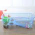  US Direct  Reptile Turtle Tortoise Vivarium Box Aquarium Tank with Basking Ramp blue