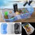  US Direct  Reptile Turtle Tortoise Vivarium Box Aquarium Tank with Basking Ramp blue