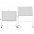  US Direct  Resin Paint Dry Erase Board Whiteboard T2613 Mobile Double sided Whiteboard 60 90cm white