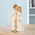  US Direct  Resin Statue Sculpture Kissing Couple Handmade Carving Figurine Best Gift For Valentine Day Wedding Anniversary White