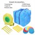  US Direct  Rocket Bounce House Inflatable Castle Jumping Surface Slide With Blower Summer Toys For Children Red Blue