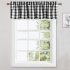  US Direct  Rod Pocket Light Filtering 50  Polyester Valance Classic Country Farmhouse Kitchen Window Curtains Valance with Mini Ball Tassel
