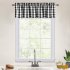  US Direct  Rod Pocket Light Filtering 50  Polyester Valance Classic Country Farmhouse Kitchen Window Curtains Valance with Mini Ball Tassel