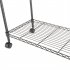  US Direct  Rolling Mobile File Cart With 4 Wheels Lightweight Space saving Single Tier Easy To Assemble 23 6 X 12 6 X 18 black