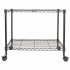  US Direct  Rolling Mobile File Cart With 4 Wheels Lightweight Space saving Single Tier Easy To Assemble 23 6 X 12 6 X 18 black