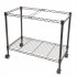  US Direct  Rolling Mobile File Cart With 4 Wheels Lightweight Space saving Single Tier Easy To Assemble 23 6 X 12 6 X 18 black