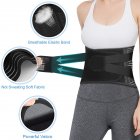 US Rubber Back Support Belt Lumbar Support Black 