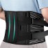  US Direct  Rubber Back Support Belt Lumbar Support Back Support Belt Black S