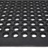  US Direct  Rubber Floor  Mat With Holes Non slip Drainage Mat For Kitchen Restaurant Bar Bathroom Indoor Outdoor Cushion 150 90cm black